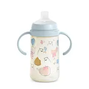 Cana cu muștiuc din silicon, 270 ml, Bears, albastru, Suavinex JEM8426420087018