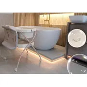 Neno Breza - Cadita 2 in 1 cu salteluta de schimb JEMNEN-BAB-ME017