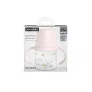 Prima cană cu muștiuc din silicon 150 ml, +4l, Bears, roz, Suavinex JEM8426420086998