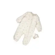 Salopeta cu fermoar, Lamb, BabyCosy, 100% bumbac organic (Marime: 12-18 Luni) JEMBC-CSY8187-12