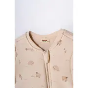 Salopeta cu fermoar, Lamb, BabyCosy, 100% bumbac organic (Marime: 6-12 Luni) JEMBC-CSY8187-6