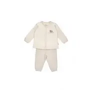Set bluzita cu capse si pantalon, Lamb, BabyCosy, 100%bumbac organic (Marime: 3-6 Luni) JEMBC-CSY8186-3