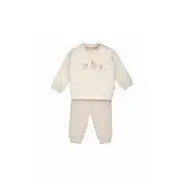 Set bluzita cu imprimeu si pantalon, Lamb, BabyCosy, 100%bumbac organic (Marime: 3-6 Luni) JEMBC-CSY8184-3