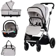 Carucior Chipolino Aurora 3 in 1 platinum HUBKKAA02602PL
