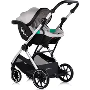 Carucior Chipolino Aurora 3 in 1 platinum HUBKKAA02602PL