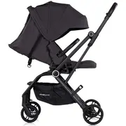 Carucior sport Chipolino Go Twist cu sezut rotativ charcoal HUBLKGT02601CH