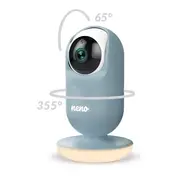 Neno Vedo Blue &ndash; Baby monitor video cu ecran mare de 5&rsquo;&rsquo; JEMNEN-MAM- NN015