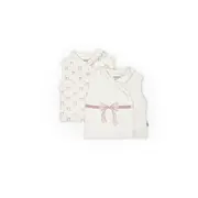 Set 2 vestute pentru bebelusi, powder, BabyCosy Organic Wear (Marime: 6-9 luni) JEMBC-CSY8160-6