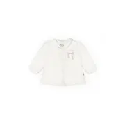 Set bluză și pantalon, Bow, BabyCosy, 100%bumbac organic, Powder (Marime: 12-18 Luni) JEMBC-CSY8158-12