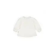 Set bluză și pantalon, Bow, BabyCosy, 100%bumbac organic, Powder (Marime: 3-6 Luni) JEMBC-CSY8158-3