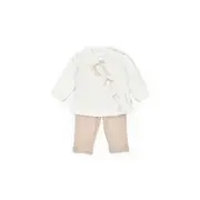 Set bluză și pantalonași, Bow, BabyCosy, 100%bumbac organic (Marime: 18-24 Luni) JEMBC-CSY8155-18