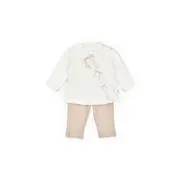 Set bluză și pantalonași, Bow, BabyCosy, 100%bumbac organic (Marime: 9-12 luni) JEMBC-CSY8155-9