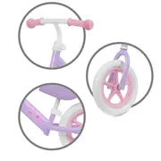 Bicicleta De Echilibru Fara Pedale Pentru Copii, Reglabila Si Roti Late Eva De 12  , Rebel Violet, Kidwell Pjbrobireb16a0