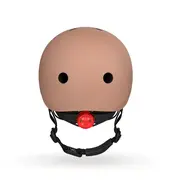 Casca De Protectie Pentru Copii Cu Finisaj Mat, Sistem De Reglare Magnetic, Include Lumina De Siguranta Led Si Captuseala Moale Din Fleece Pentru Protectie Suplimentara, S-m, 51-55 Cm, 3 Ani+,  Mocha Pjb00828