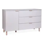 Comoda Childhome Clay 137x77x98 cm cu masa de infasat