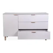 Comoda Childhome Clay 137x77x98 cm cu masa de infasat