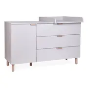 Comoda Childhome Clay 137x77x98 cm cu masa de infasat