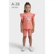 Compleu din doua piese cu colantei, corai, comix bs26y107-1