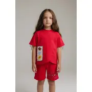 Compleu pentru fetite, rosu, comix bk26y106-1