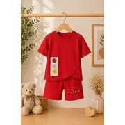 Compleu pentru fetite, rosu, comix bk26y106-1