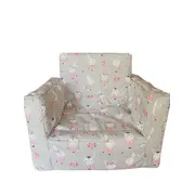 Fotoliu din burete pentru copii MyKids Dancing Bunny Gray MYK00086826