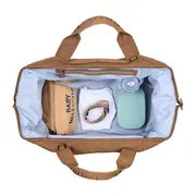 Geanta de bebe Childhome Mommy Bag Signature Prestige Hazlenut