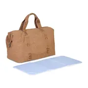 Geanta de bebe Childhome Mommy Bag Signature Prestige Hazlenut