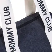 Geanta de bebe Childhome Mommy Club Canvas Black