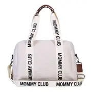 Geanta de bebe Childhome Mommy Club Signature Teddy Offwhite