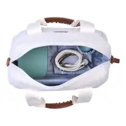 Geanta de bebe Childhome Mommy Club Signature Teddy Offwhite