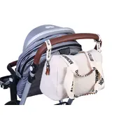 Geanta de bebe Childhome Mommy Club Signature Teddy Offwhite