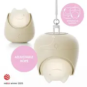 Lampa de veghe Nosiboo Zigg antrenor de somn pentru copii cu lumina rosie si temporizator Beige