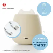 Lampa de veghe Nosiboo Zigg antrenor de somn pentru copii cu lumina rosie si temporizator Beige