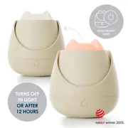 Lampa de veghe Nosiboo Zigg antrenor de somn pentru copii cu lumina rosie si temporizator Beige