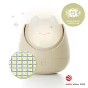 Lampa de veghe Nosiboo Zigg antrenor de somn pentru copii cu lumina rosie si temporizator Beige