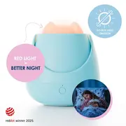 Lampa de veghe Nosiboo Zigg antrenor de somn pentru copii cu lumina rosie si temporizator Blue