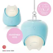 Lampa de veghe Nosiboo Zigg antrenor de somn pentru copii cu lumina rosie si temporizator Blue