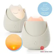 Lampa de veghe Nosiboo Zigg antrenor de somn pentru copii cu lumina rosie si temporizator Grey