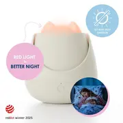 Lampa de veghe Nosiboo Zigg antrenor de somn pentru copii cu lumina rosie si temporizator Grey