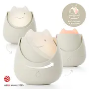 Lampa de veghe Nosiboo Zigg antrenor de somn pentru copii cu lumina rosie si temporizator Grey