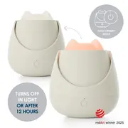 Lampa de veghe Nosiboo Zigg antrenor de somn pentru copii cu lumina rosie si temporizator Grey