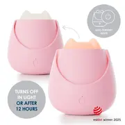 Lampa de veghe Nosiboo Zigg antrenor de somn pentru copii cu lumina rosie si temporizator Pink