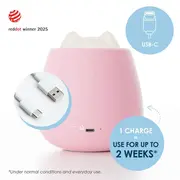 Lampa de veghe Nosiboo Zigg antrenor de somn pentru copii cu lumina rosie si temporizator Pink