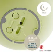 Lampa de veghe Nosiboo Zigg antrenor de somn pentru copii cu lumina rosie si temporizator Sage