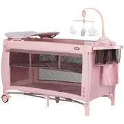 Patut pliabil Chipolino Bella powder pink HUBKOSIB0265PP