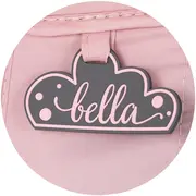 Patut pliabil Chipolino Bella powder pink HUBKOSIB0265PP