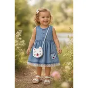 Rochita denim cu gentuta oryeda b2814-1