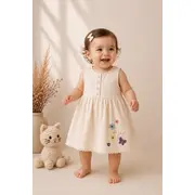 Rochita ivoire oryeda cu broderie delicata bk2808-1