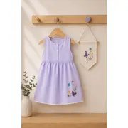 Rochita lila oryeda cu broderie delicata bm2808-1