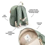 Rucsac pentru copii Done by Deer Playground Green 7,5L